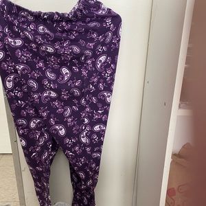 Purple flowery pants